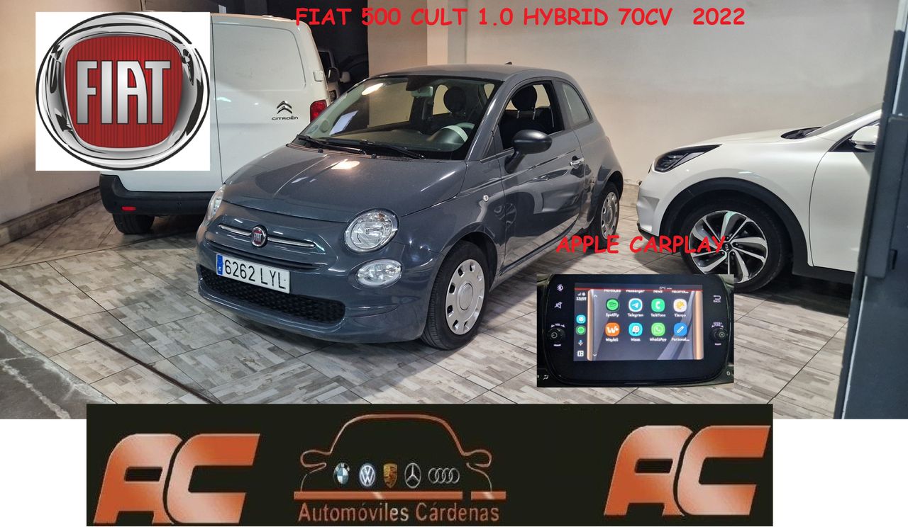 Fiat 500 1.0 hybrid CULT APPLE CARPLAY-BLUETOOTH-  - Foto 1