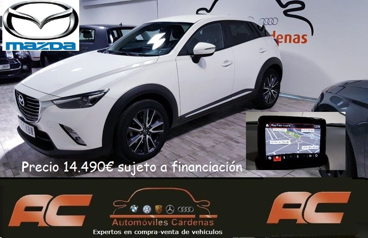 Mazda CX-3 2.0 SKYACTIV GE Luxury White 2WD NAVEGADOR GPS-CÁMARA TRASERA  - Foto 1