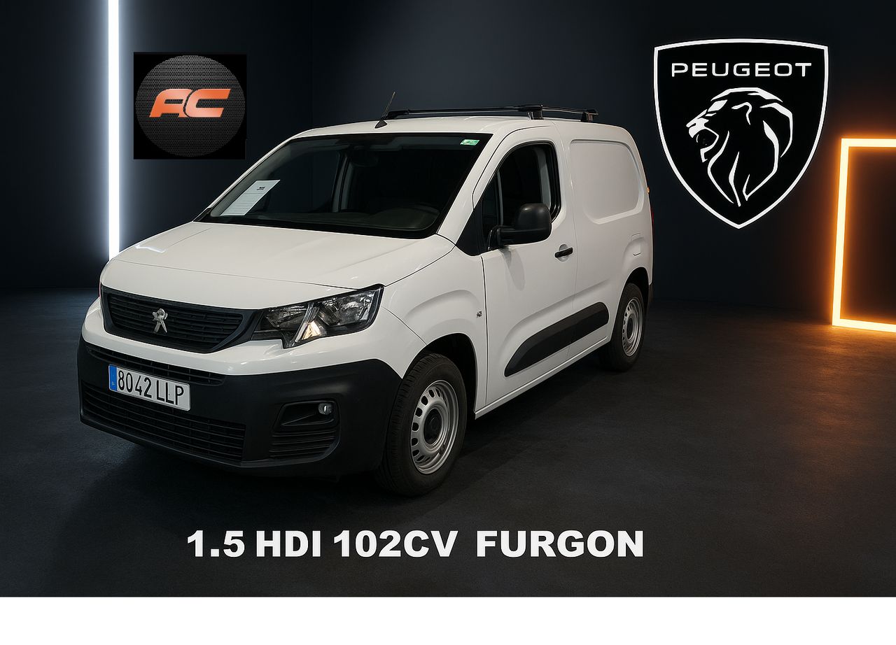 Peugeot Partner 1.5 HDI 102CV FURGON AIRE-CONTROL DE VELOCIDAD-LUNES AUTOMATICAS - Foto 1