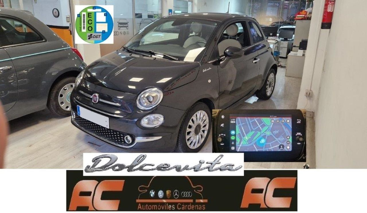 Fiat 500 1.0 Hybrid DOLCEVITA 06/2022 APPLE CARPLAY-BLUETOOTH-TECHO PANORÁMICO  - Foto 1