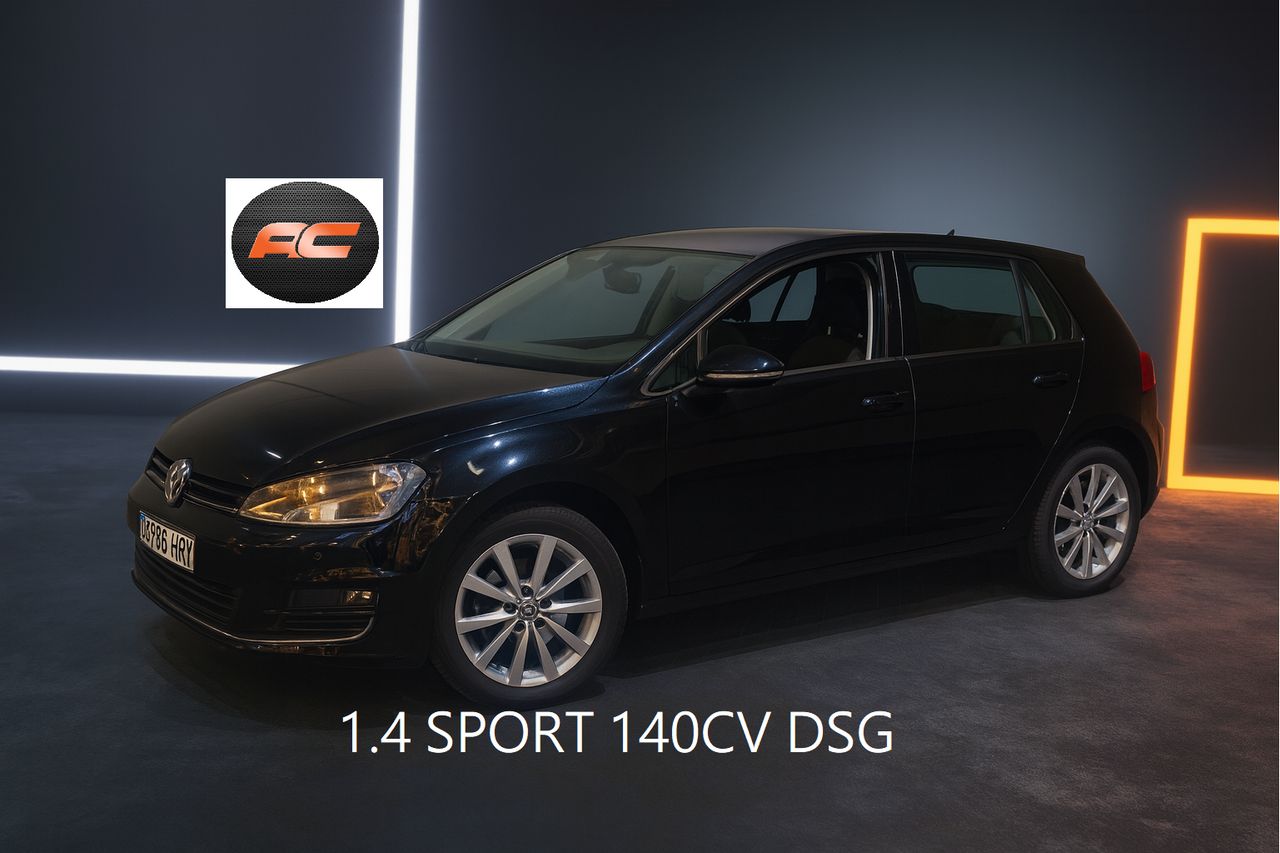 Volkswagen Golf  Sport 1.4 TSI 140cv ACT Tech BMT DSG FAROS XENON-SENSORES DEL Y TRASEROS  - Foto 1