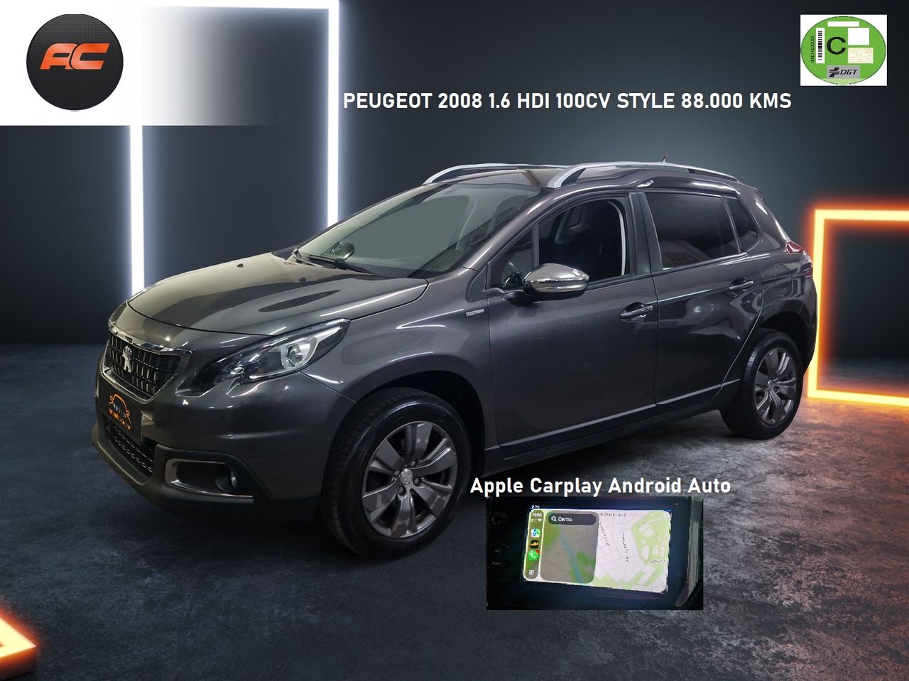 Peugeot 2008 1.5 HDI 100CV ULLURE APPLE CAR PLAY - Foto 1