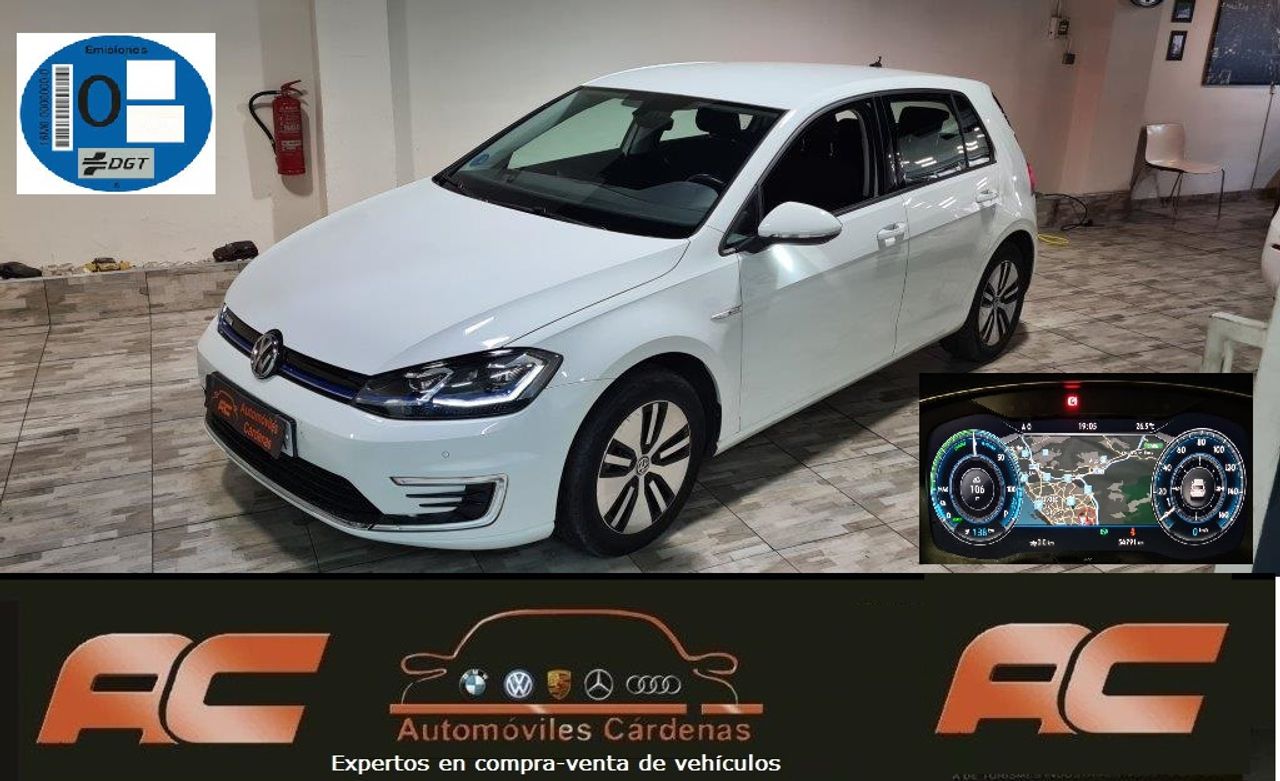 Volkswagen e-Golf eGolf ePower 100 kW 136CV FAROS LED-NAVEGADOR GPS-APPLE CARPLAY  - Foto 1