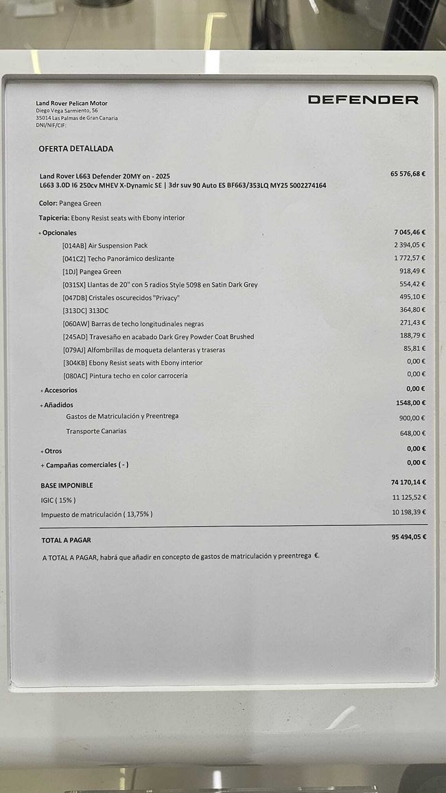 Land-Rover Defender 90 3.0D 250CV X-Dynamic SE 