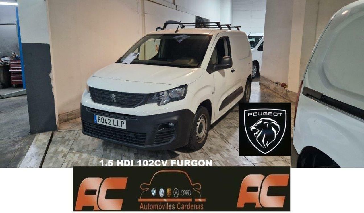 Peugeot Partner 1.5 HDI 102CV FURGON AIRE-CONTROL DE VELOCIDAD-LUNES AUTOMATICAS - Foto 1