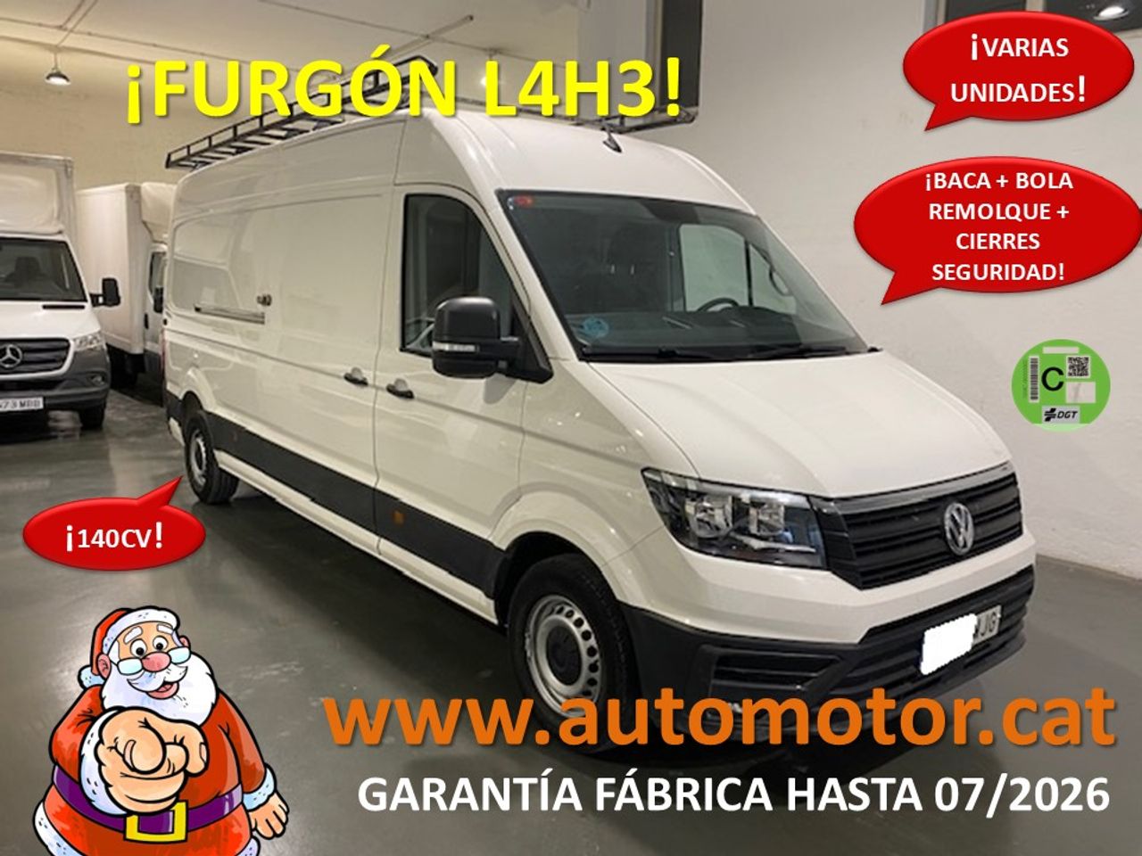 Volkswagen Crafter 35 Furgon BL TA L4H3 2.0TDI 103kW 140CV - GARANTIA FÁBRICA 07/2026 - Foto 1