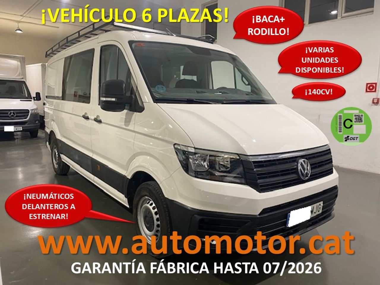 Volkswagen Crafter 35 Furgon BM TN L3H2 2.0TDI 103kW140CV - GARANTIA FÁBRICA 07/2026 - Foto 1