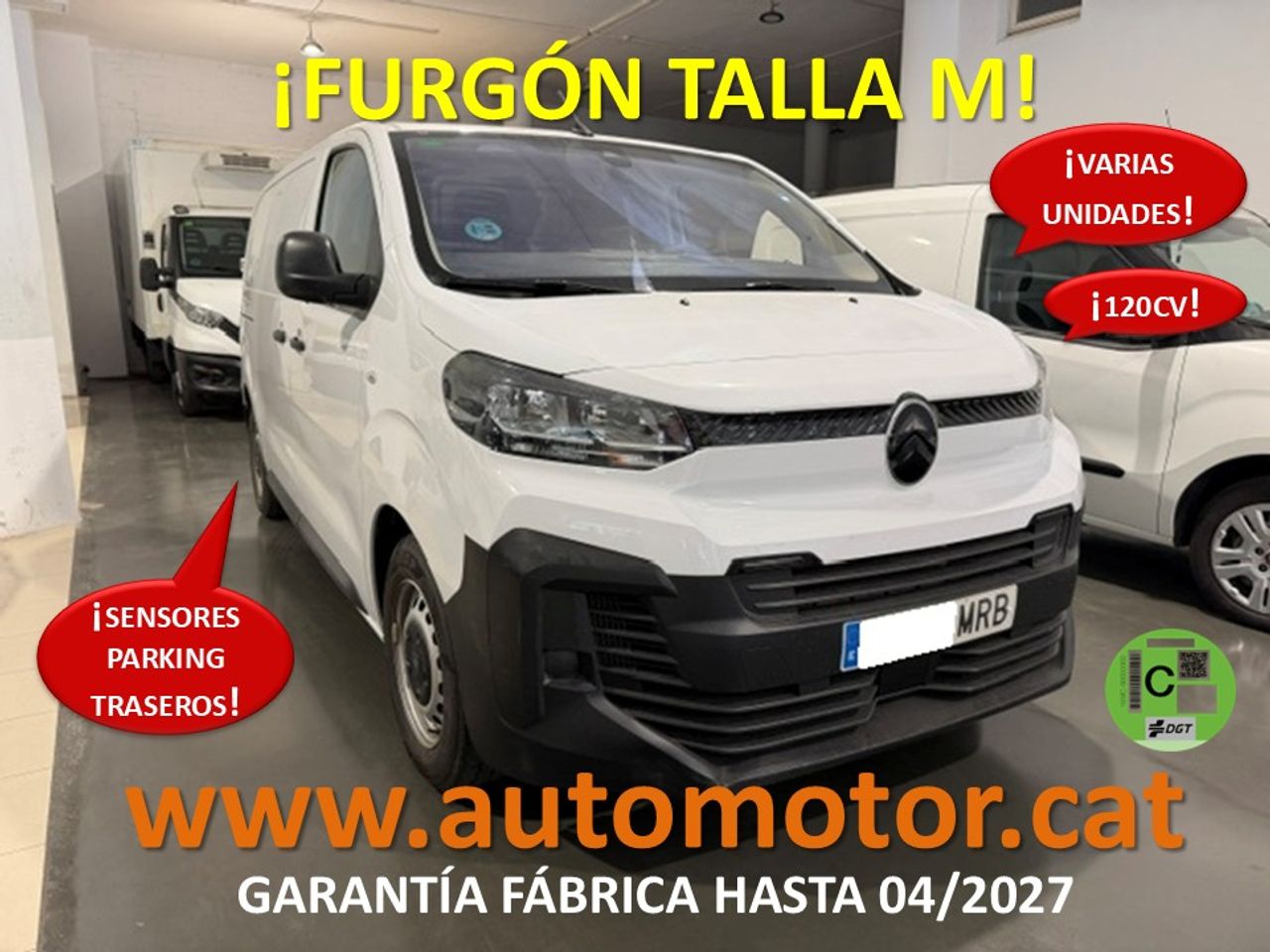 Citroën Jumpy Furgón Talla M BlueHDi 120 S&S - GARANTIA FÁBRICA 04/2027 - Foto 1