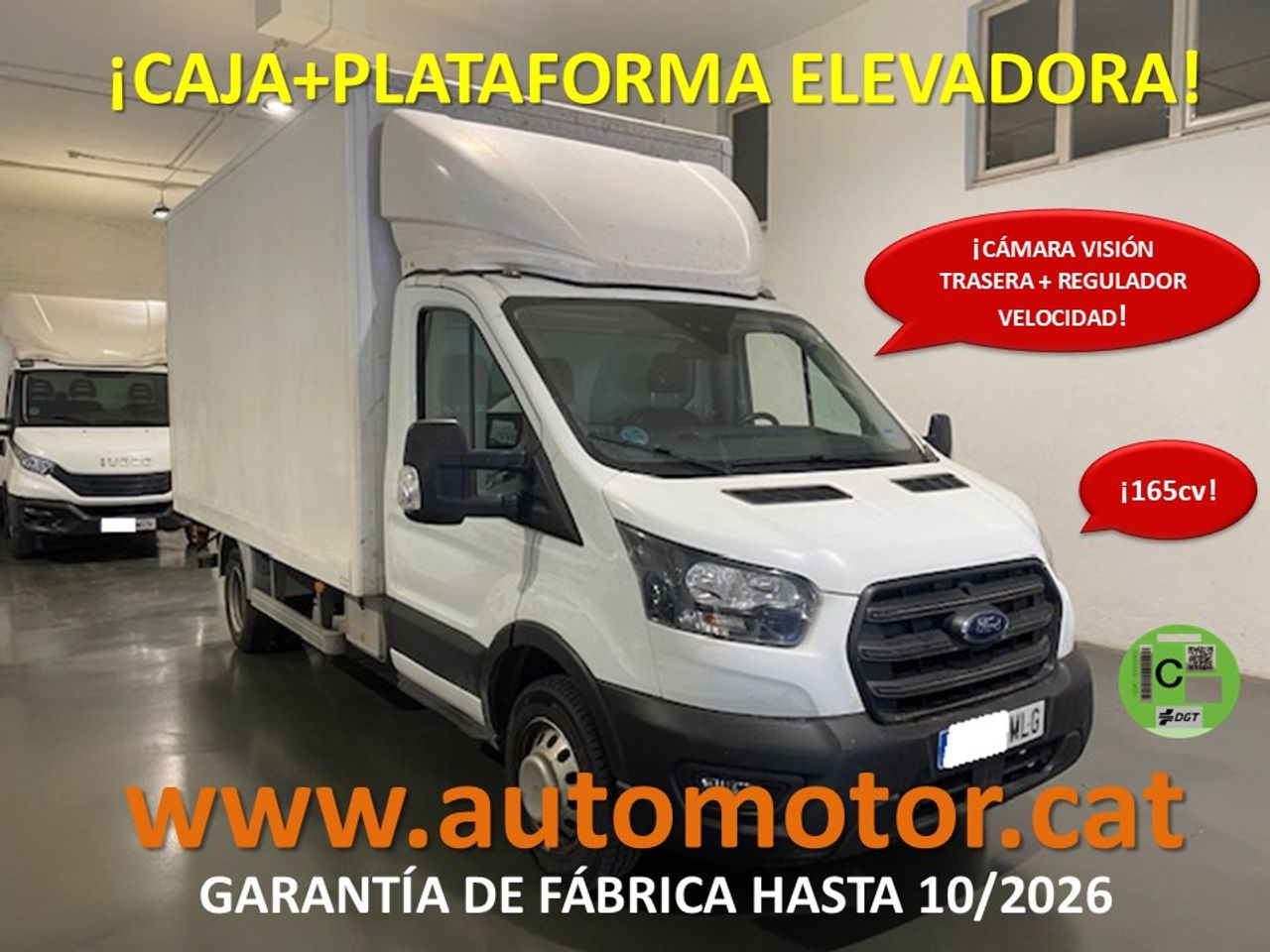Ford Transit FT 350 L3 Trend 2.0 EcoBlu165cv PLATAFORMA ELEVADORA - GARANTIA FÁBRICA 10/2026 - Foto 1