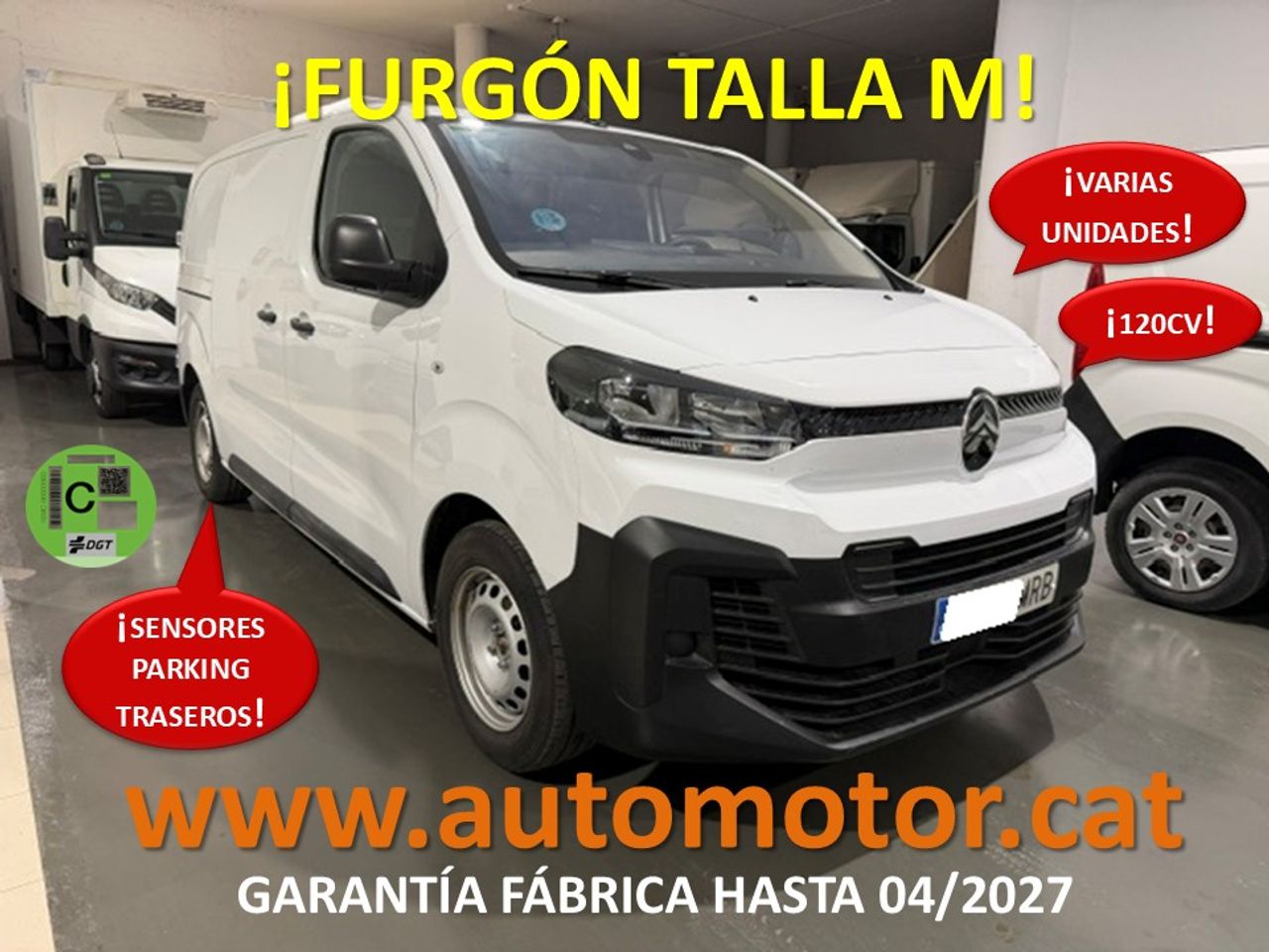 Citroën Jumpy Furgón Talla M BlueHDi 120 S&S - GARANTIA FÁBRICA 04/2027 - Foto 1
