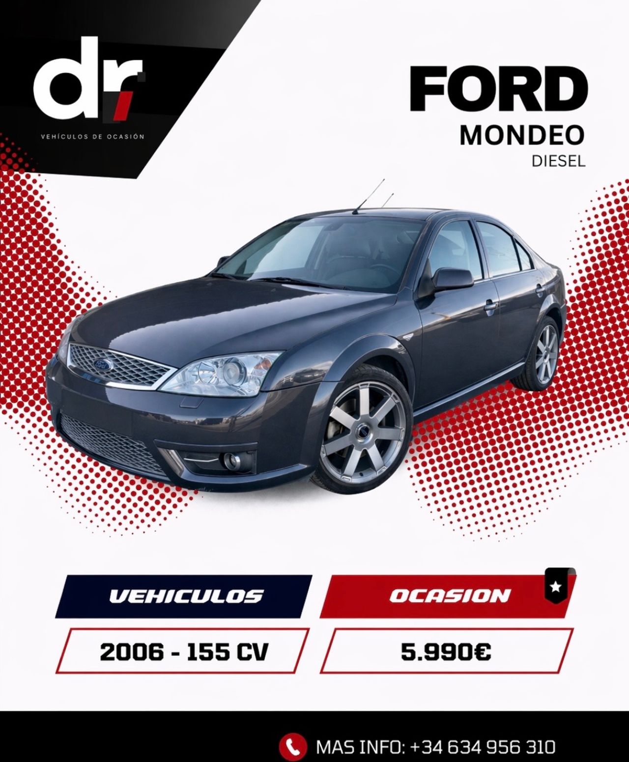 Ford Mondeo 5p Titanium X 2.2 TDCi 155cv 6 vel. - Foto 1