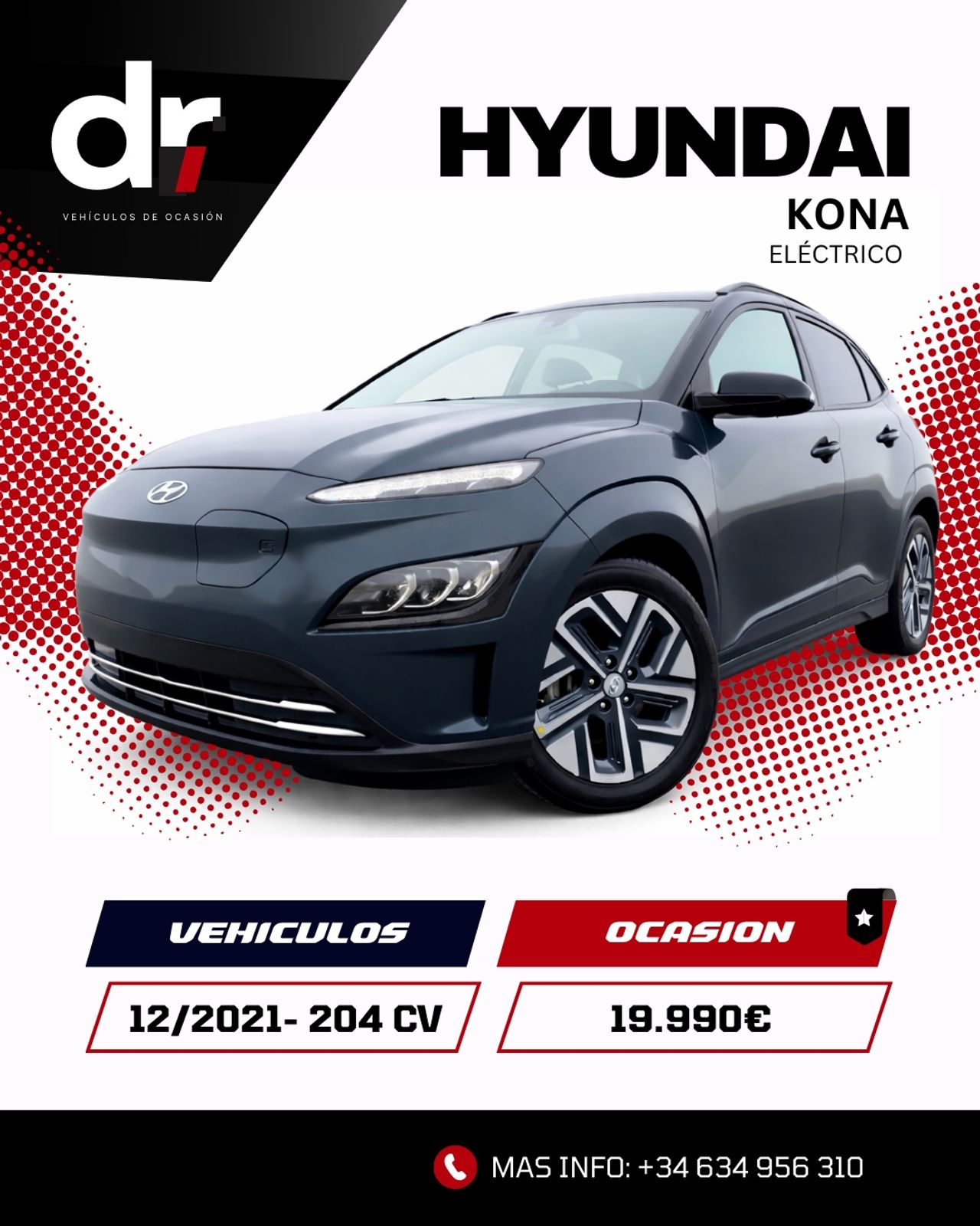 Hyundai Kona Eléctrico 150 kW (204 CV) 64 kWh Tecno - Foto 1