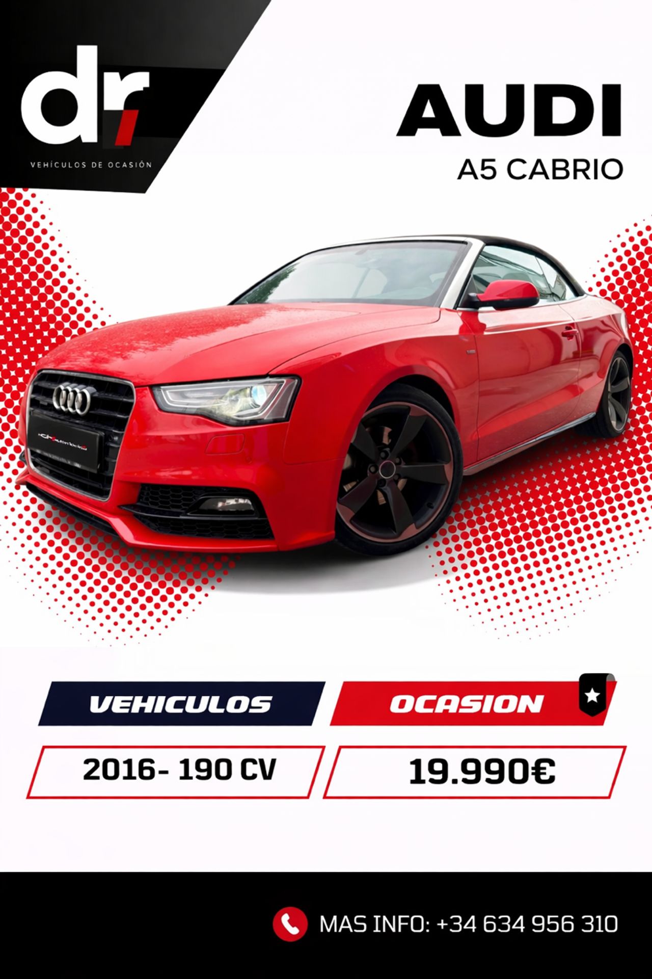 Audi A5 cabrio 2.0 Tdi 190cv quattro sline - Foto 1