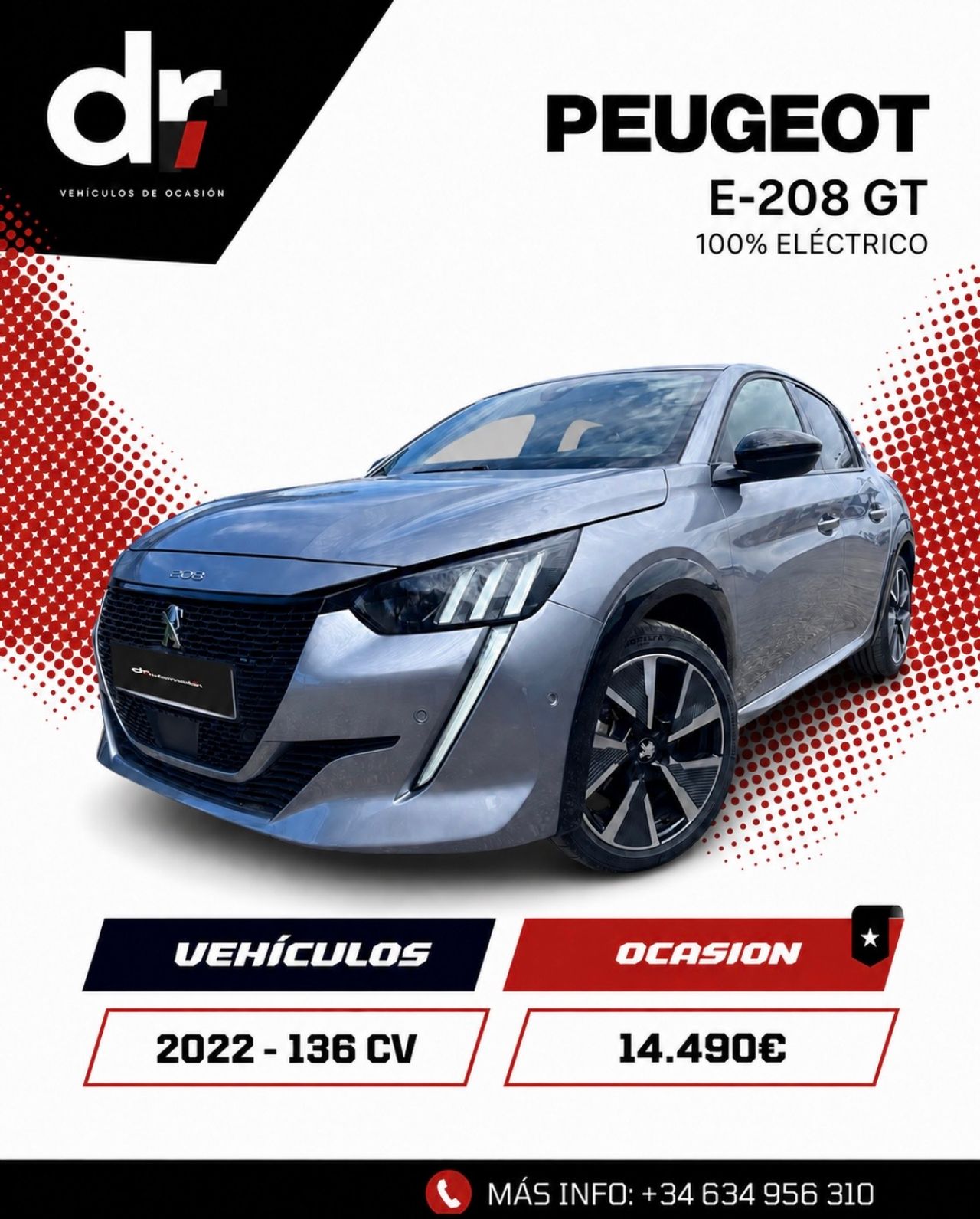 Peugeot 208 e-208 GT 100 kW - Foto 1