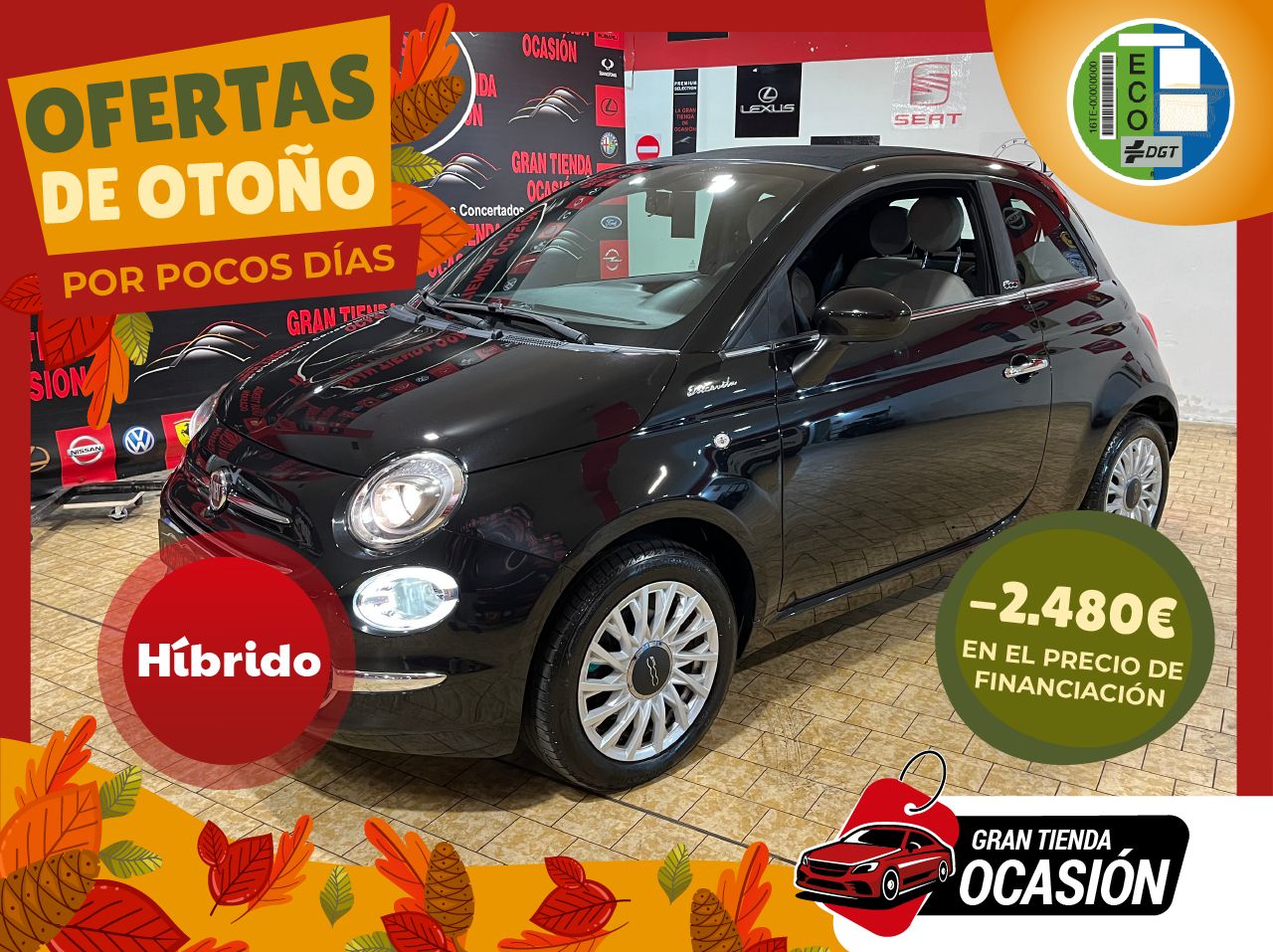 Fiat 500C Dolcevita 1.0 Hybrid 51KW 70 CV   - Foto 1