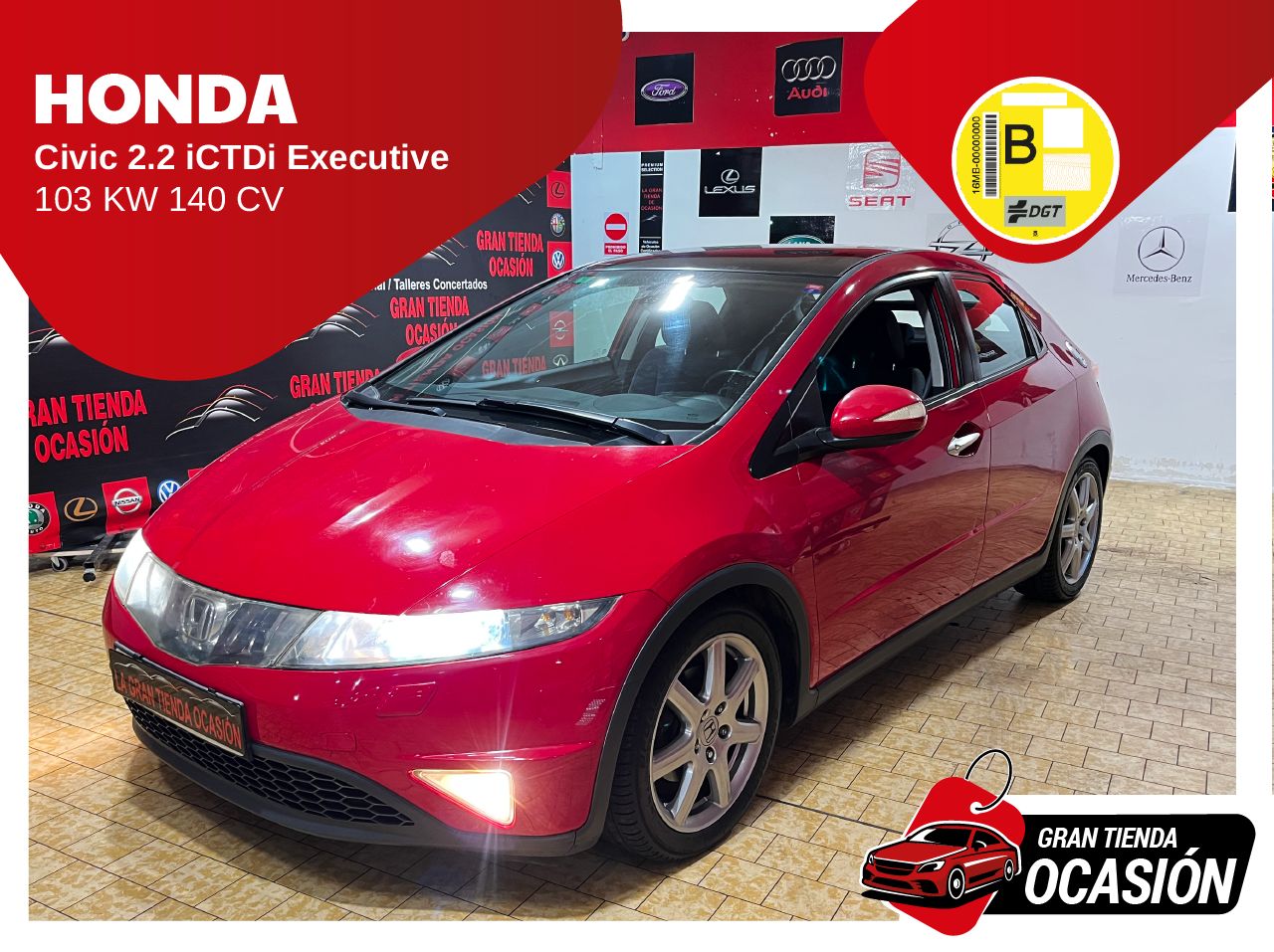 Honda Civic 2.2 iCTDi Executive   - Foto 1