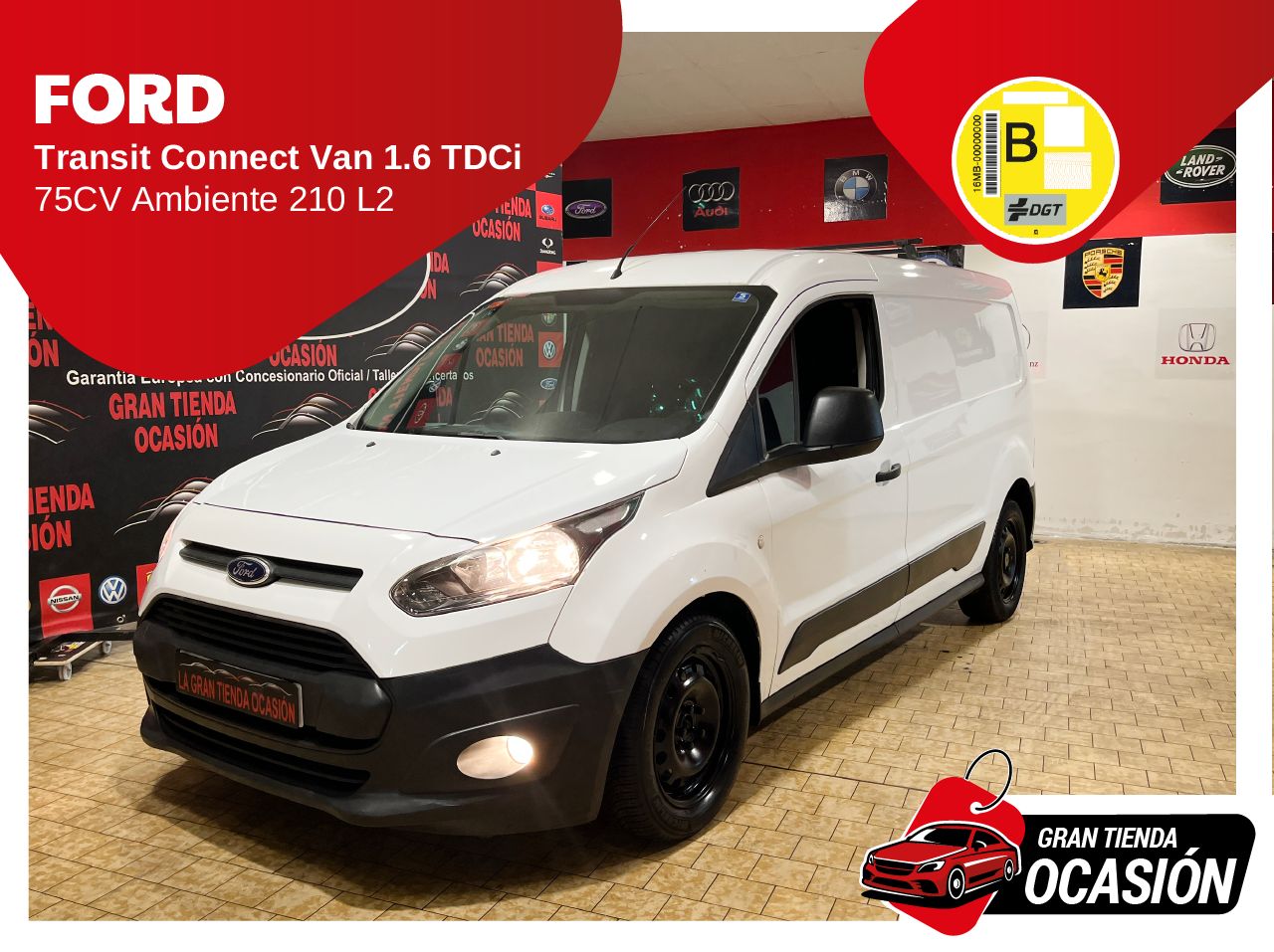 Ford Transit Connect Van 1.6 TDCi 75cv Ambiente 210 L2   - Foto 1