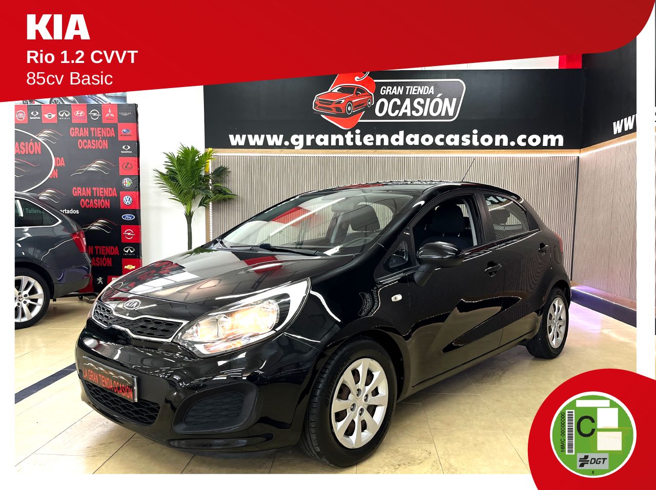Kia Rio 1.2 CVVT 85cv Basic   - Foto 1