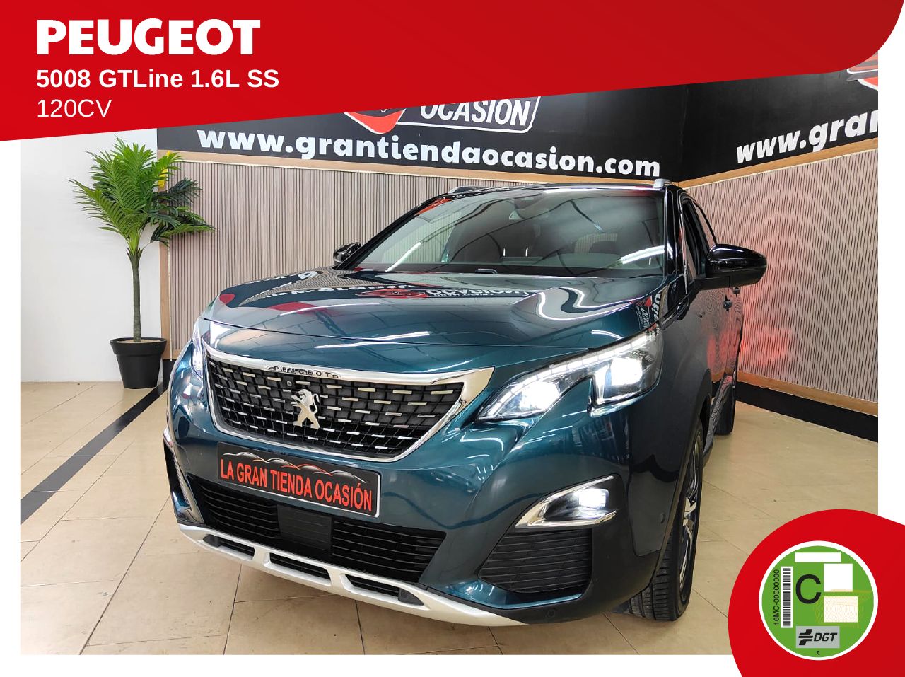 Peugeot 5008 GTLine 1.6L BlueHDi 88kW 120CV SS   - Foto 1