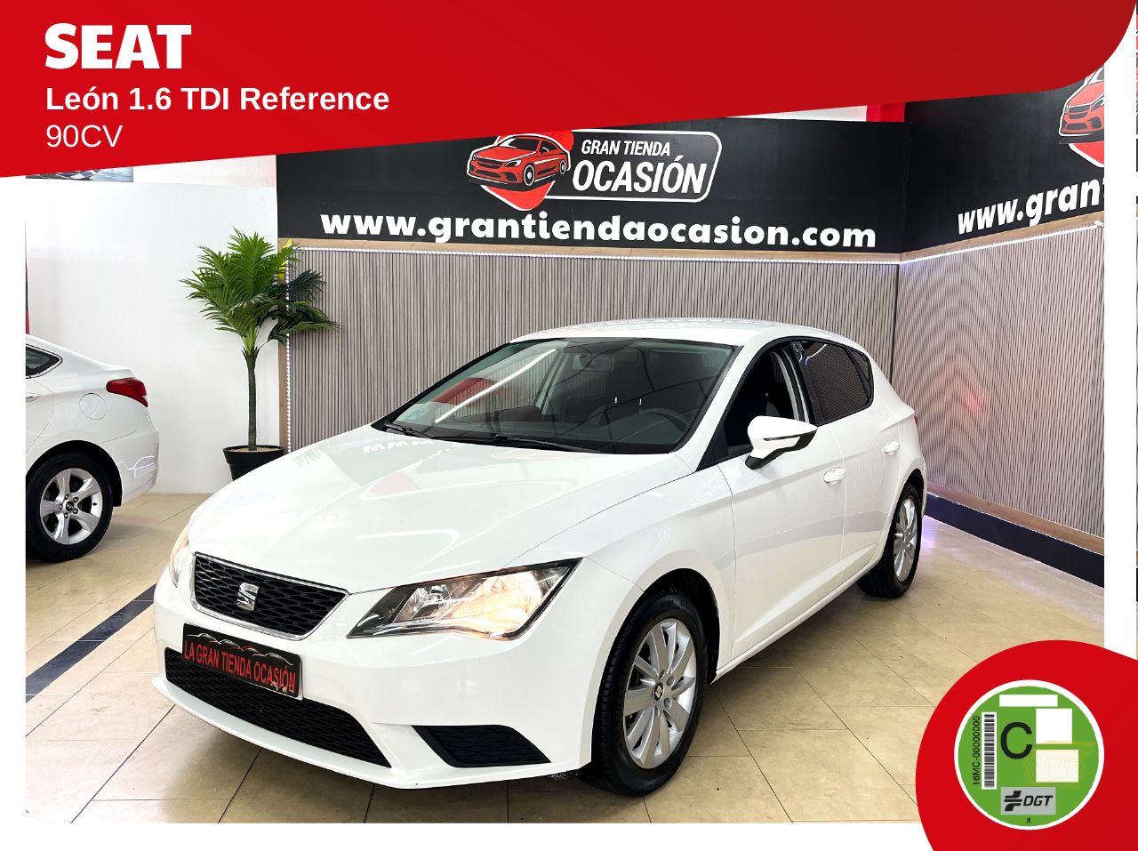 Seat Leon 1.6 TDI 66kW 90CV Reference   - Foto 1