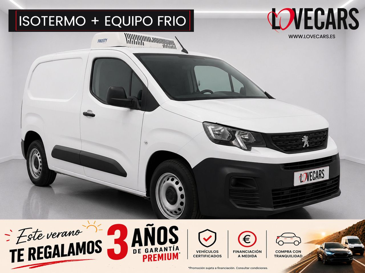 Peugeot Partner STANDARD BlueHDI 100 S&S 6 VEL ISOTERMO + EQUIPO FRIO - Foto 1