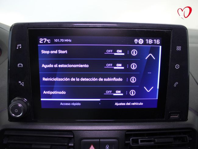 Peugeot Partner PREMIUN STANDARD BlueHDI 100 S&S 6 VEL MAN 3 PLAZAS