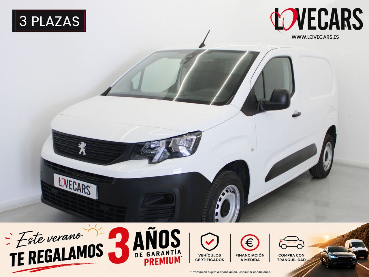 Peugeot Partner PREMIUN STANDARD BlueHDI 100 S&S 6 VEL MAN 3 PLAZAS - Foto 1